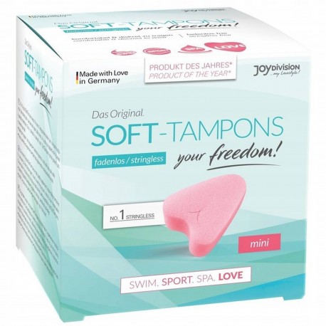 Tampony bez sznurka – Soft Tampons Mini 3 sztuki